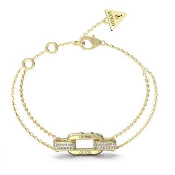 Pulsera Brillante de Invierno Guess JUBB04 581JW Dorada para Dama