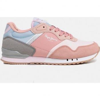 Pepe Jeans London Colors Marble Pink Modern Running Sneakers for Girls