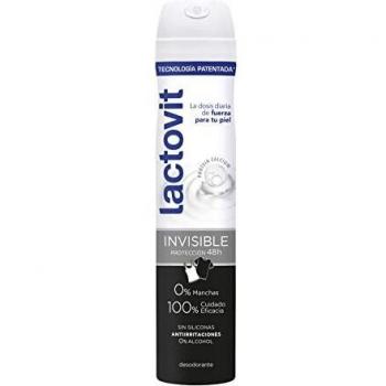 Lactovit - Desodorante Spray Invisible 0% Manchas, 100% Cuidado, 48h de Eficacia - 200ml