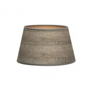Pantalla de Lámpara Salma E27 de Madera Gris 35x25x20 cm Conica Abierta - Diseño Elegante