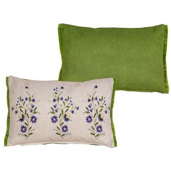 Cojín Romimex Verde Beige Reversible 30 x 45 x 12 cm Bordado