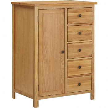 Armario de madera maciza de roble 76x52x105 cm