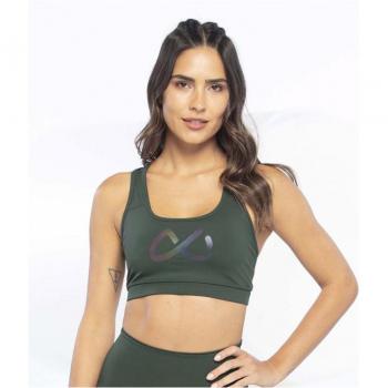 Ditchil Sport Bra Fire SB1020 - Sujetador deportivo, diseño en color fuego, material transpirable, soporte medio, adecuado para actividades de alto impacto, tirantes ajustables y espalda cruzada
