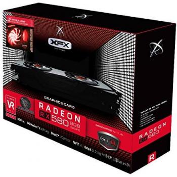 VGA XFX RX-580R8DBR6 AMD RX580 GDDR5 8GB 256BIT DVI+HDMI+3DP GTR -S  BLACK LIMITED EDITION