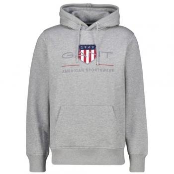 Sudadera con capucha GANT para hombre - REGULAR ARCHIVE SHIELD HOODIE con logotipo bordado en el pecho