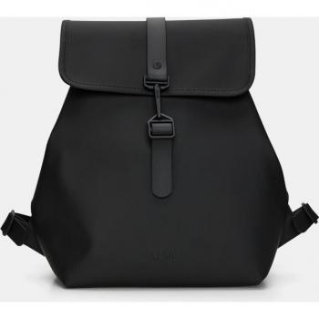 Rains Waterproof Medium Bucket Backpack - Black