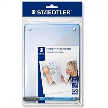 Pizarra blanca flexible Staedtler Lumocolor con rotulador, color blanco