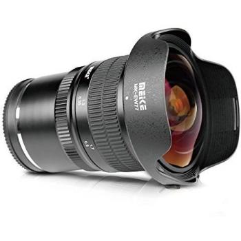 Meike MK 8mm F3.5 Ocular Fisheye Ultra Gran Angular para Montura Micro Cuatro Tercios