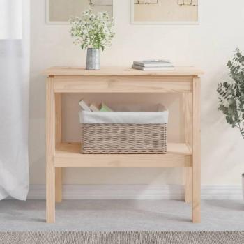 Mesa Consola de Madera Maciza de Pino 80x40x75 cm