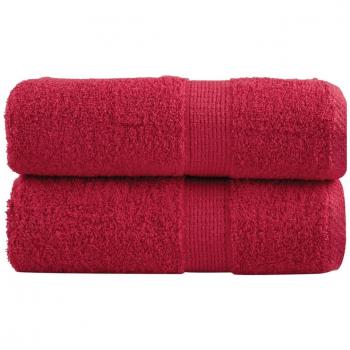 Toallitas Premium SOLUND 2 piezas Rojo 30x30 cm 600g/m²