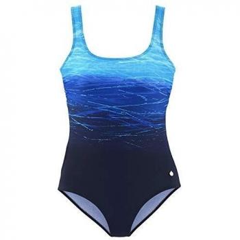 Bañador LASCANA Mujer Batik Azul 42C con Efecto Moldeador