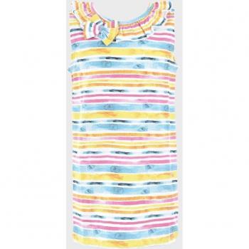 Vestido sin mangas con rayas - La Ormiga 1071240304 vestido de bebé niña multicolor de algodón