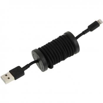 Philo Lightning MFI Cable y Carrete para Apple Dispositivo - Negro