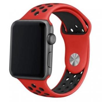 CORREA COOL PARA APPLE WATCH 42/44MM SPORT ROJO/NEGRO