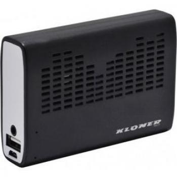 Kloner KPB32_Negro - Batería universal de 3200 mAh + altavoz, color negro