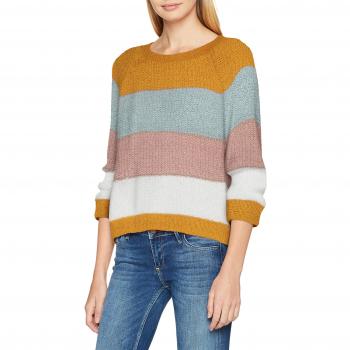 Only Onlmalone Stripe L/s Pullover CC Knt, suéter para Mujer,