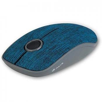 NGS EVO Denim Blue- Ratón inalámbrico óptico, ratón sin Cable, Tela Vaquera