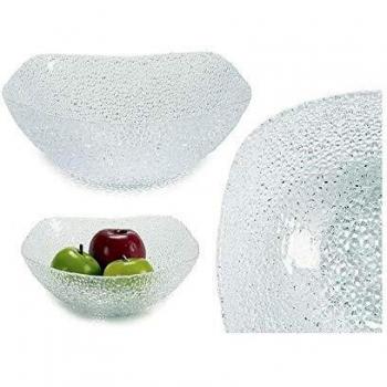 Frutero Glamour Transparente de Vidrio Ø 25 cm