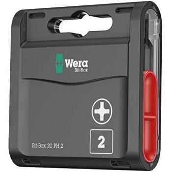 Wera PH2 25mm Extra Hard Slide Screwdriver Bit Box Pack of 20