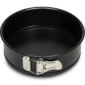 Guardini, Gardenia, Molde para Tarta Desmontable, 20 cm. Material: Acero con Revestimiento Antiadherente, Color Negro