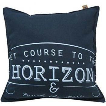 Overseas Almohada 45x45 cm algodón azul marino