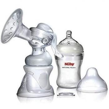 Nuby NT72035 - Sacaleches con biberón de 150 ml