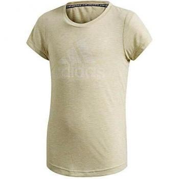 adidas Jg A Mhe tee Camiseta, Niñas, yetime/Blanco, 128