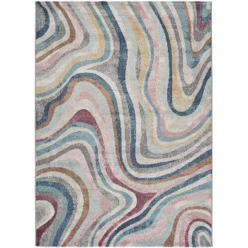 Alfombra de Interior Estilo Abstracta en Multicolor - Parma 20055, disponible en tamaños 60x120 cm, 120x170 cm, 140x200 cm, 160x230 cm y 200x290 cm