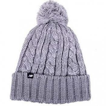New Balance Gorro con Pompón Invierno Gris - Talla única