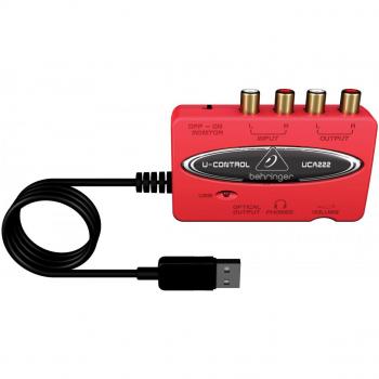 Behringer UCA222 USB Audio Interface with Optical S/PDIF and 48kHz Support