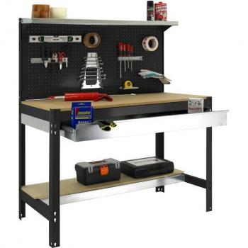 Banco de trabajo SIMONWORK BT3 BOX 1200 ANTRACITA/MADERA - Dimensiones: 1200 mm, Color: Antracita/Madera, Marca: Simon Rack