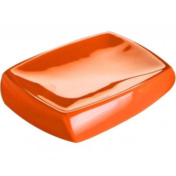Jabonera Cerámica Versa Naranja 9.5 X 2 X 12 Cm - Cuidado del Hogar