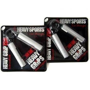 Heavy Grips 150 + 200 - Pack de 2 pinzas de entrenamiento de mano de fitness y ejercicio para hombre