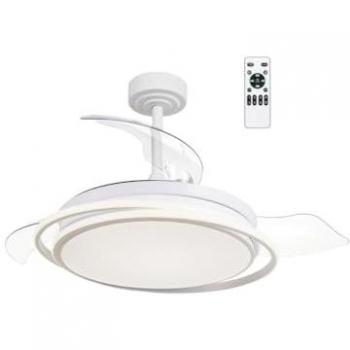 Ventilador LED con aspas plegables Antila Blanco 45W 4000lm CCT