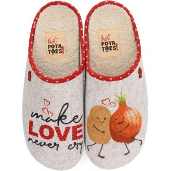 Zapatillas de casa abiertas de mujer con material reciclado