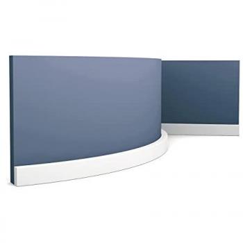Zócalo Flexible Orac Decor SX194F 200x2x1 cm Diseño Moderno Blanco