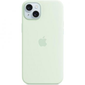 Funda de silicona con MagSafe para el iPhone 15 Plus, Menta suave