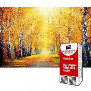GREAT ART Foto Mural de Otoño Dorado 336 x 238 cm - Papel Pintado 8 Piezas incluye Pasta para pegar