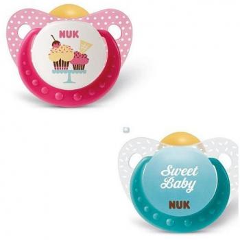 Chupete Nuk Cupcakes Tetina de Látex Talla 2 (2 unidades)