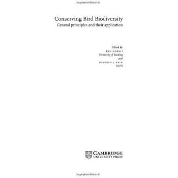 Principios Generales para la Conservación de la Biodiversidad Aviar (Biología de la Conservación, Volumen 7)