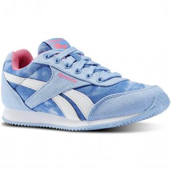Reebok Royal CLJOG 2GR - Zapatillas de running, Niñas, Azul / Rosa / Blanco, 38