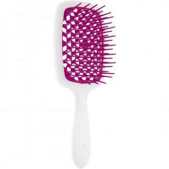 Cepillo para el pelo blanco con fucsia Superbrush Janeke