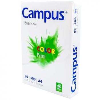 Papel A4 Campus 80g - 500 Hojas Blancas Multiusos para Impresora Inkjet, Láser y Fotocopiadora