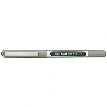 UNI-BALL-Lote de 12 bolígrafos de tinta líquida EYE UB157 Pte Moy. 0,7 mm, color verde