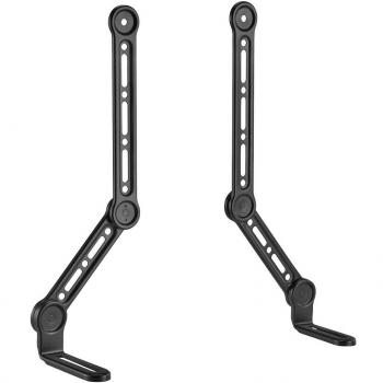 Soporte Universal para Barra de Sonido MyWall HZ32-1L, Inclinable y Giratorio, Negro, hasta 49''