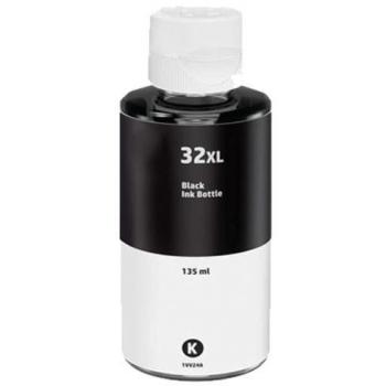 Tinta Pigmento Negro HPGT32XLBK de 135 ml, compatible con impresoras HP 550, 655, 315, 7305, 7605, 455 y 457
