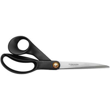 Fiskars Tijeras universales, Longitud total: 24 cm, Acero de calidad/Plástico, Functional Form, Negro, 1019198