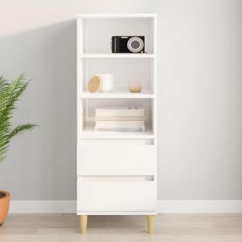 Aparador alto blanco pulido de madera multicapa 40x36x110 cm