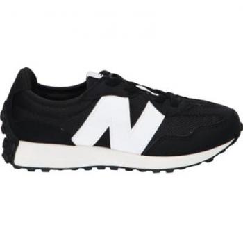 Zapatillas New Balance 327 Bungee Lace negras y blancas para niños - Talla 29
