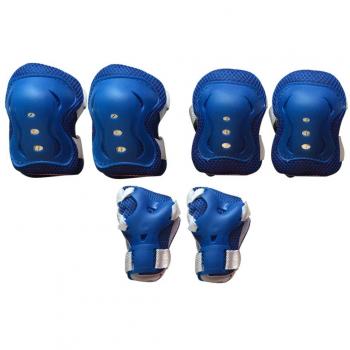 BEETEST Cojines codo muñeca protecciones rodilleras niños para 4-12 años niño y niña niños niños bicicleta Roller Skating cumpleaños Navidad regalo Set de 6 Azul